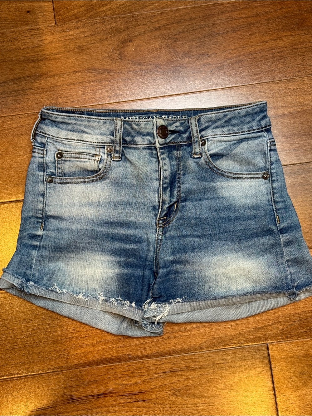 AMERICAN EAGLE Hi-Rise Denim Shorts